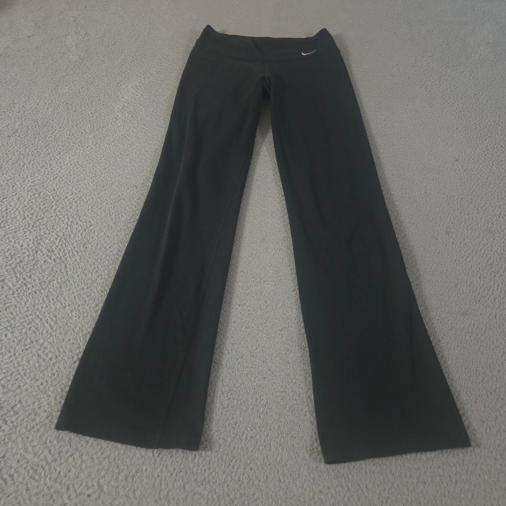 Nike Pants Womens S Black Legend 2.0 Bootcut Dri-FIT Cotton Blend Yoga Training
